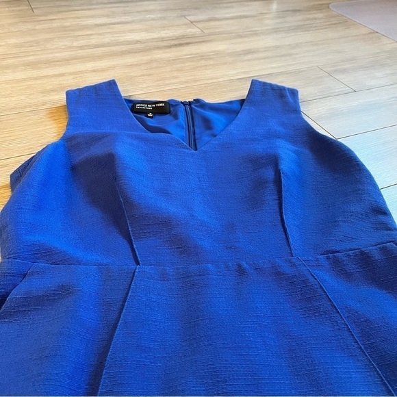 Jones New York Vibrant Blue Sleeveless Midi Dress - Picture 5 of 14